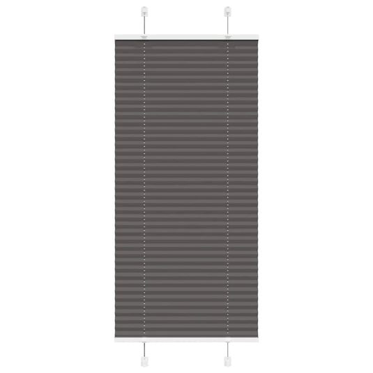 Vidaxl plissé rolgordijn 65x150 cm stofbreedte 64,4 cm polyester zwart
