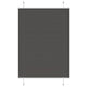 Vidaxl plissé rolgordijn 90x150 cm stofbreedte 89,4 cm polyester zwart