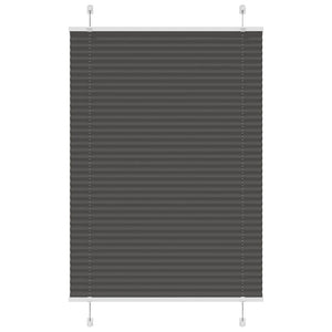 Vidaxl plissé rolgordijn 100x150 cm stofbreedte 99,4cm polyester zwart