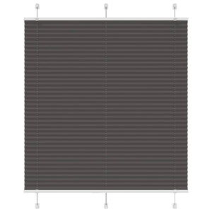 Vidaxl plissé rolgordijn 115x150cm stofbreedte 114,4cm polyester zwart