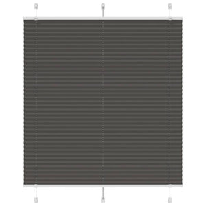 Vidaxl plissé rolgordijn 120x150cm stofbreedte 119,4cm polyester zwart