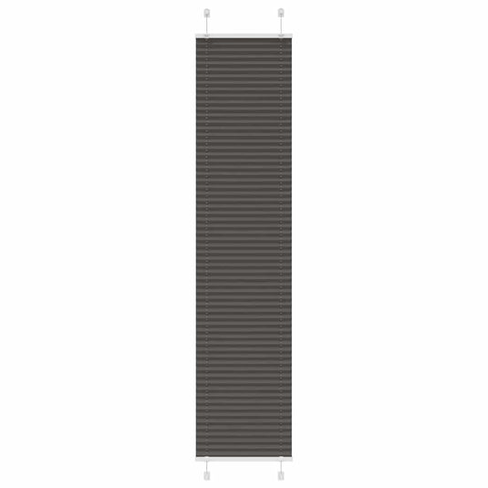 Vidaxl plissé rolgordijn 40x200 cm stofbreedte 39,4 cm polyester zwart