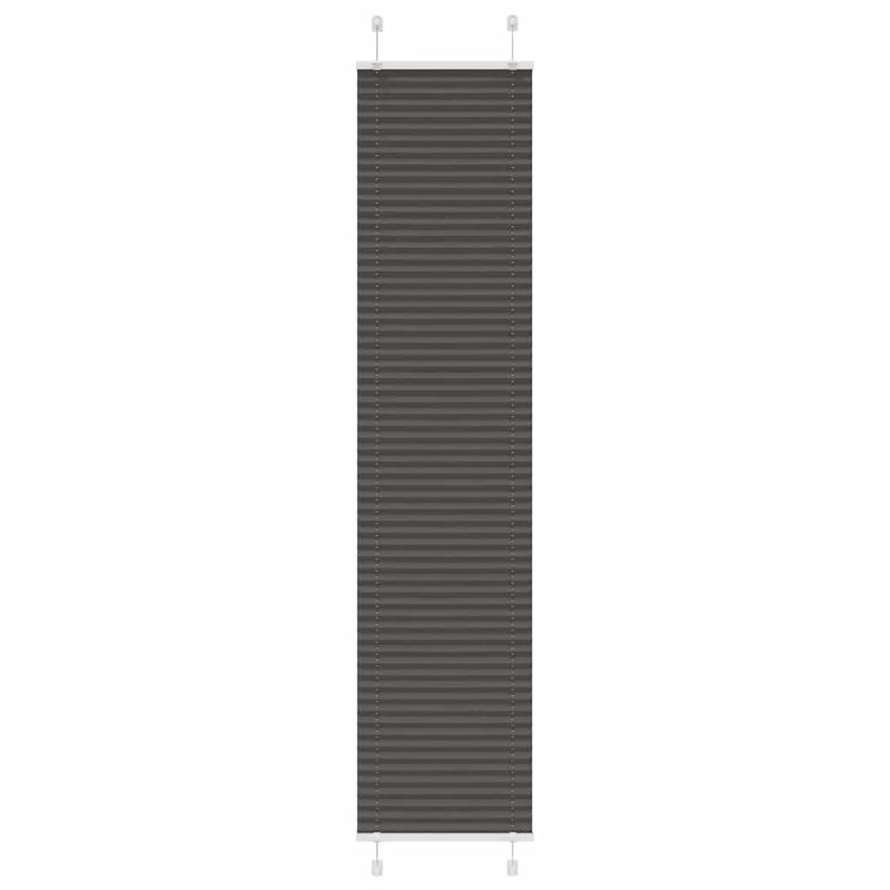 ギャラリービューアに画像をロードする, Vidaxl plissé rolgordijn 45x200 cm stofbreedte 44,4 cm polyester zwart
