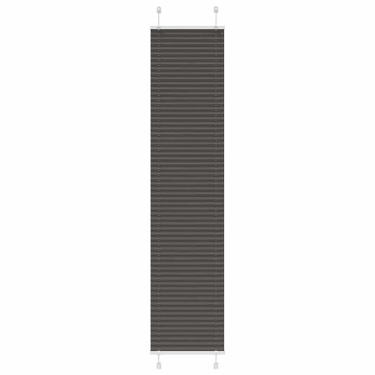 Vidaxl plissé rolgordijn 45x200 cm stofbreedte 44,4 cm polyester zwart