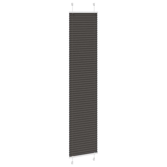 Vidaxl plissé rolgordijn 50x200 cm stofbreedte 49,4 cm polyester zwart