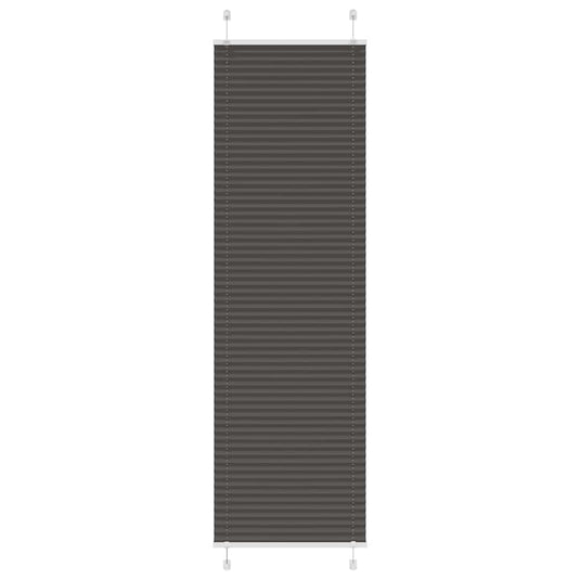 Vidaxl plissé rolgordijn 60x200 cm stofbreedte 59,4 cm polyester zwart