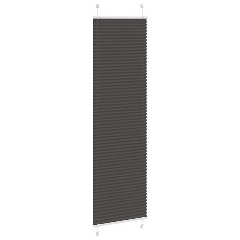 Chargez l'image dans la visionneuse de la galerie, Vidaxl plissé rolgordijn 60x200 cm stofbreedte 59,4 cm polyester zwart
