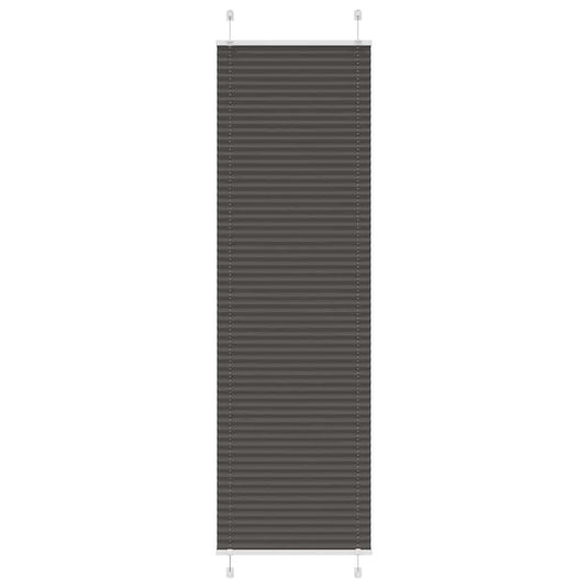 Vidaxl plissé rolgordijn 65x200 cm stofbreedte 64,4 cm polyester zwart