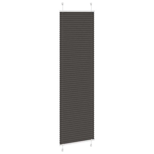 Vidaxl plissé rolgordijn 65x200 cm stofbreedte 64,4 cm polyester zwart