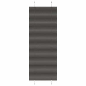 Vidaxl plissé rolgordijn 70x200 cm stofbreedte 69,4 cm polyester zwart