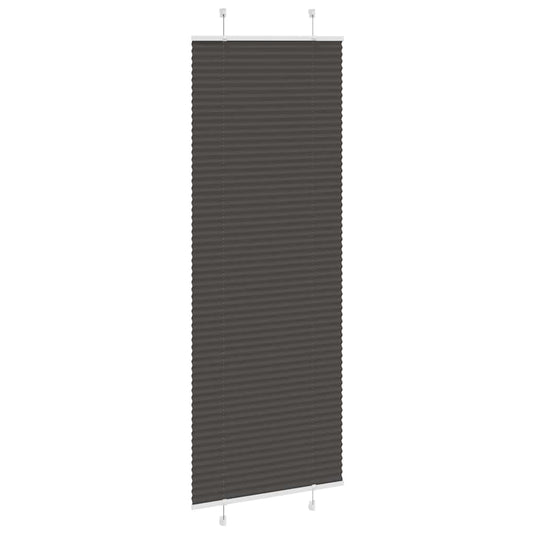 Vidaxl plissé rolgordijn 75x200 cm stofbreedte 74,4 cm polyester zwart