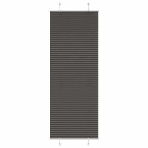 Vidaxl plissé rolgordijn 80x200 cm stofbreedte 79,4 cm polyester zwart