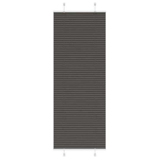 Vidaxl plissé rolgordijn 80x200 cm stofbreedte 79,4 cm polyester zwart