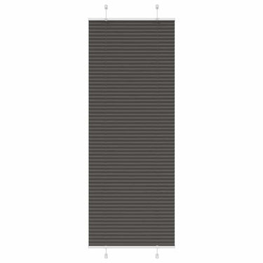Vidaxl plissé rolgordijn 80x200 cm stofbreedte 79,4 cm polyester zwart
