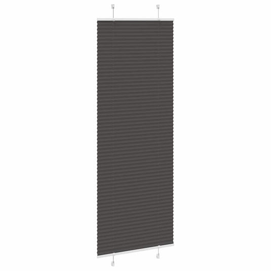 Vidaxl plissé rolgordijn 80x200 cm stofbreedte 79,4 cm polyester zwart