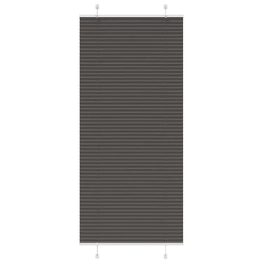 Vidaxl plissé rolgordijn 90x200 cm stofbreedte 89,4 cm polyester zwart
