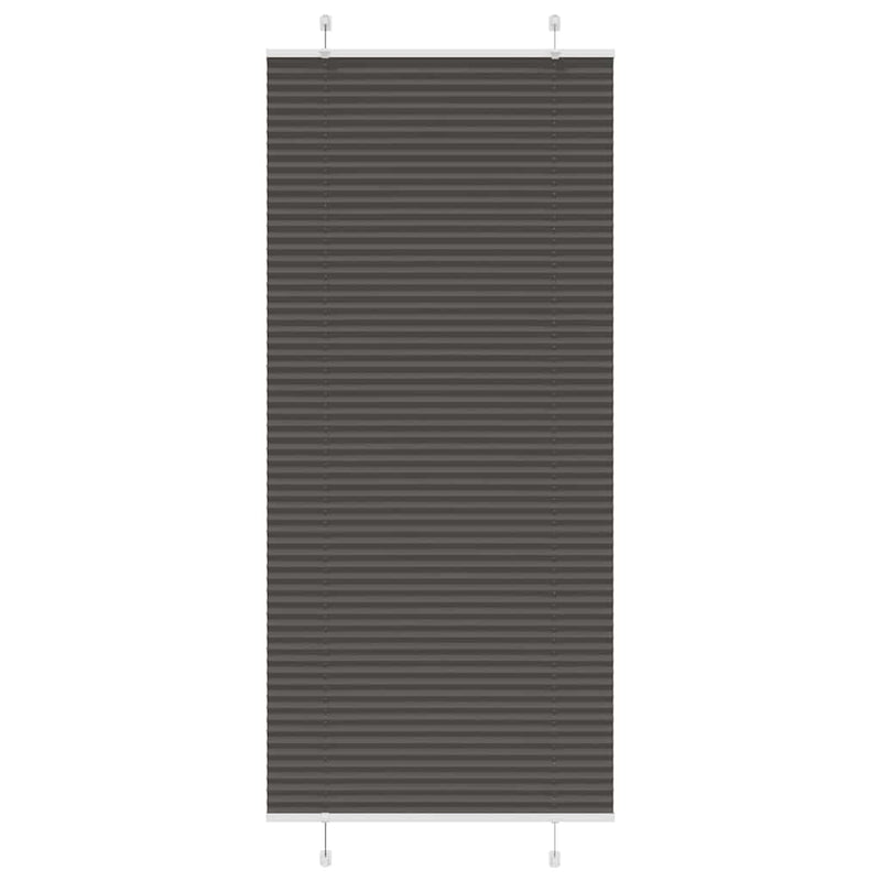 ギャラリービューアに画像をロードする, Vidaxl plissé rolgordijn 90x200 cm stofbreedte 89,4 cm polyester zwart
