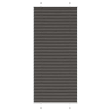 Vidaxl plissé rolgordijn 95x200 cm stofbreedte 94,4 cm polyester zwart