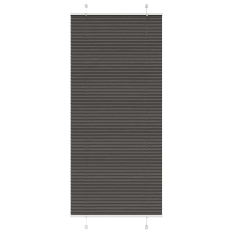 ギャラリービューアに画像をロードする, Vidaxl plissé rolgordijn 95x200 cm stofbreedte 94,4 cm polyester zwart
