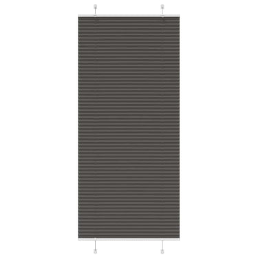 Vidaxl plissé rolgordijn 100x200 cm stofbreedte 99,4cm polyester zwart