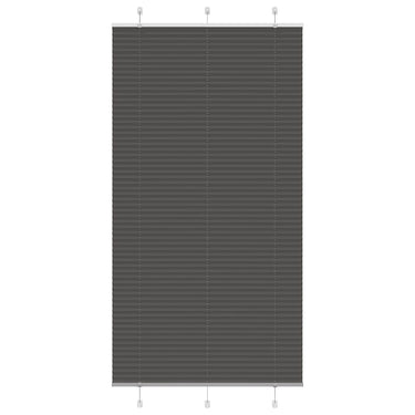 Vidaxl plissé rolgordijn 110x200cm stofbreedte 109,4cm polyester zwart