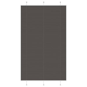 Vidaxl plissé rolgordijn 115x200cm stofbreedte 114,4cm polyester zwart