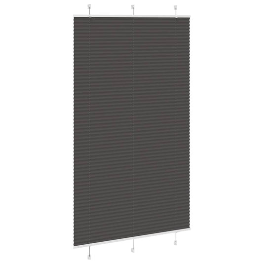 Vidaxl plissé rolgordijn 115x200cm stofbreedte 114,4cm polyester zwart