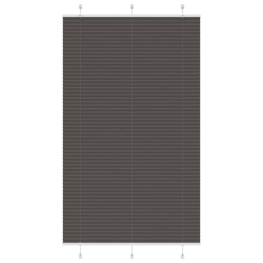 Vidaxl plissé rolgordijn 120x200cm stofbreedte 119,4cm polyester zwart