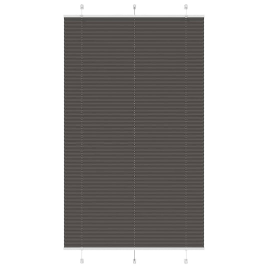 Vidaxl plissé rolgordijn 120x200cm stofbreedte 119,4cm polyester zwart