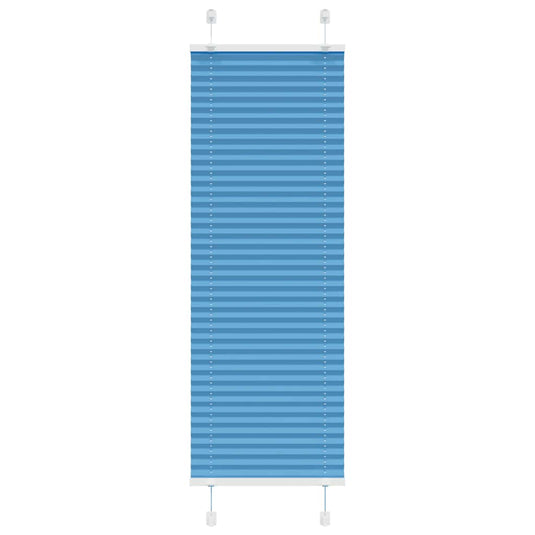Vidaxl plissé rolgordijn 45x100 cm stofbreedte 44,4 cm polyester blauw