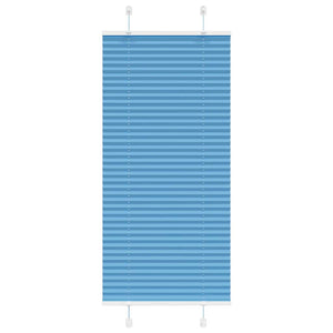 Vidaxl plissé rolgordijn 65x100 cm stofbreedte 64,4 cm polyester blauw