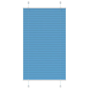 Vidaxl plissé rolgordijn 70x100 cm stofbreedte 69,4 cm polyester blauw