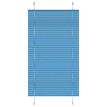 Vidaxl plissé rolgordijn 70x100 cm stofbreedte 69,4 cm polyester blauw