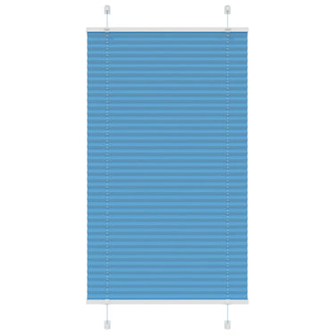 Vidaxl plissé rolgordijn 80x100 cm stofbreedte 79,4 cm polyester blauw