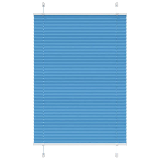 Vidaxl plissé rolgordijn 85x100 cm stofbreedte 84,4 cm polyester blauw