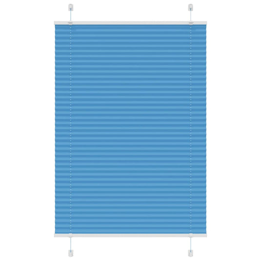 Vidaxl plissé rolgordijn 100x100 cm stofbreedte 99,4cm polyester blauw