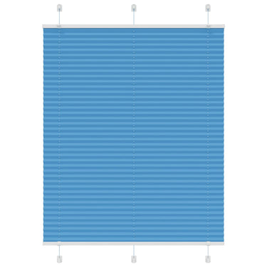 Vidaxl plissé rolgordijn 105x100cm stofbreedte 104,4cm polyester blauw