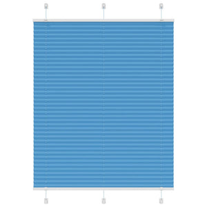 Vidaxl plissé rolgordijn 110x100cm stofbreedte 109,4cm polyester blauw
