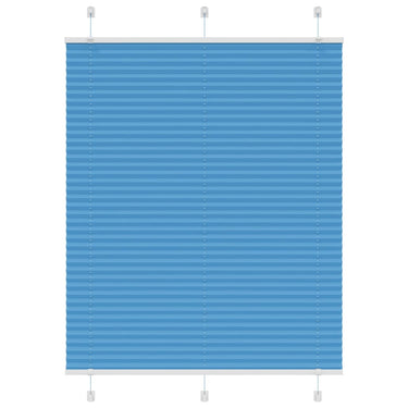 Vidaxl plissé rolgordijn 110x100cm stofbreedte 109,4cm polyester blauw