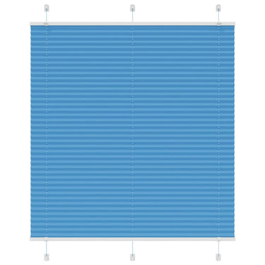 Vidaxl plissé rolgordijn 115x100cm stofbreedte 114,4cm polyester blauw