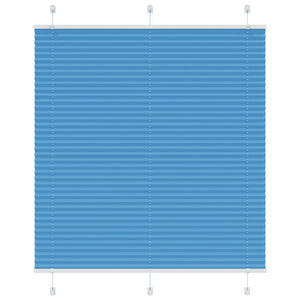 Vidaxl plissé rolgordijn 120x100cm stofbreedte 119,4cm polyester blauw