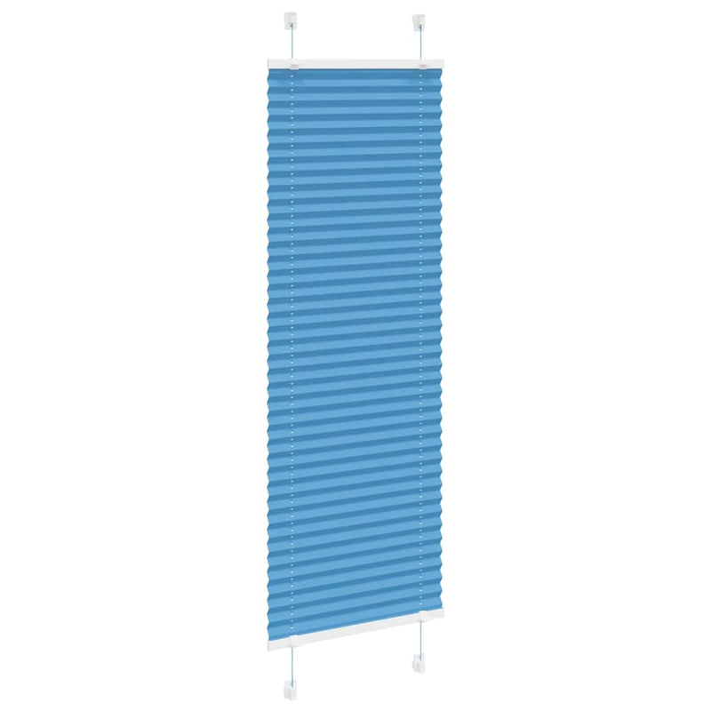 Afbeelding laden in galerijviewer, Vidaxl plissé rolgordijn 40x150 cm stofbreedte 39,4 cm polyester blauw
