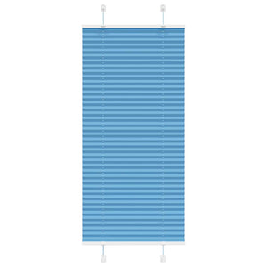 Vidaxl plissé rolgordijn 65x150 cm stofbreedte 64,4 cm polyester blauw