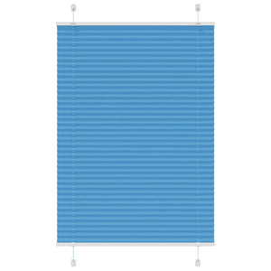 Vidaxl plissé rolgordijn 90x150 cm stofbreedte 89,4 cm polyester blauw