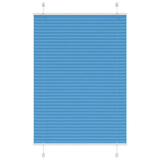 Vidaxl plissé rolgordijn 90x150 cm stofbreedte 89,4 cm polyester blauw