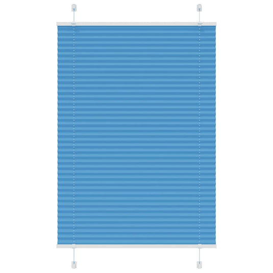 Vidaxl plissé rolgordijn 95x150 cm stofbreedte 94,4 cm polyester blauw