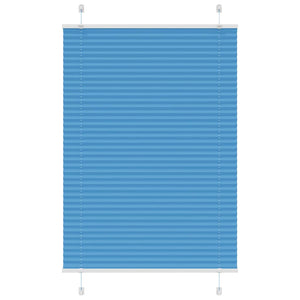 Vidaxl plissé rolgordijn 100x150 cm stofbreedte 99,4cm polyester blauw