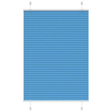 Vidaxl plissé rolgordijn 100x150 cm stofbreedte 99,4cm polyester blauw