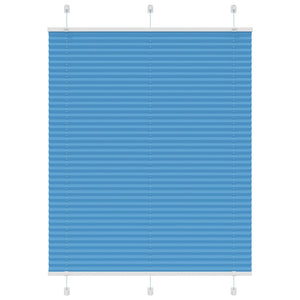 Vidaxl plissé rolgordijn 105x150cm stofbreedte 104,4cm polyester blauw