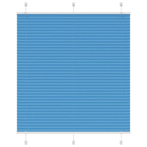 Vidaxl plissé rolgordijn 115x150cm stofbreedte 114,4cm polyester blauw